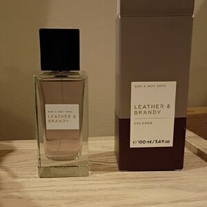 Rare Bath & Body Works Leather & Brandy Cologne